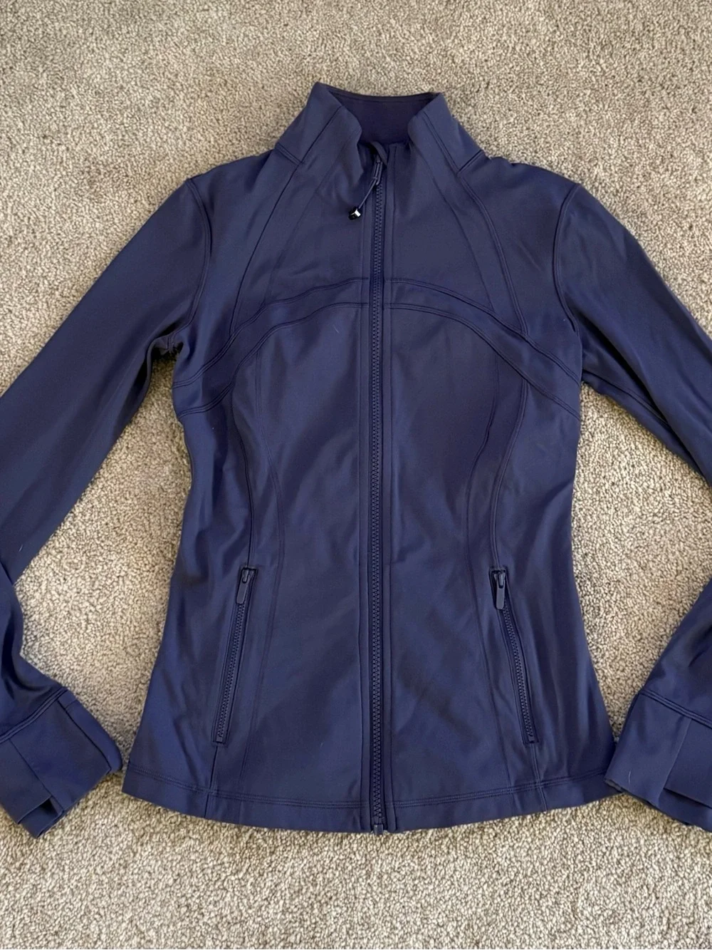 Lululemon Define Jacket Nulu Nightfall Purple Zip Thumbholes Size 6 - Picture 3 of 5